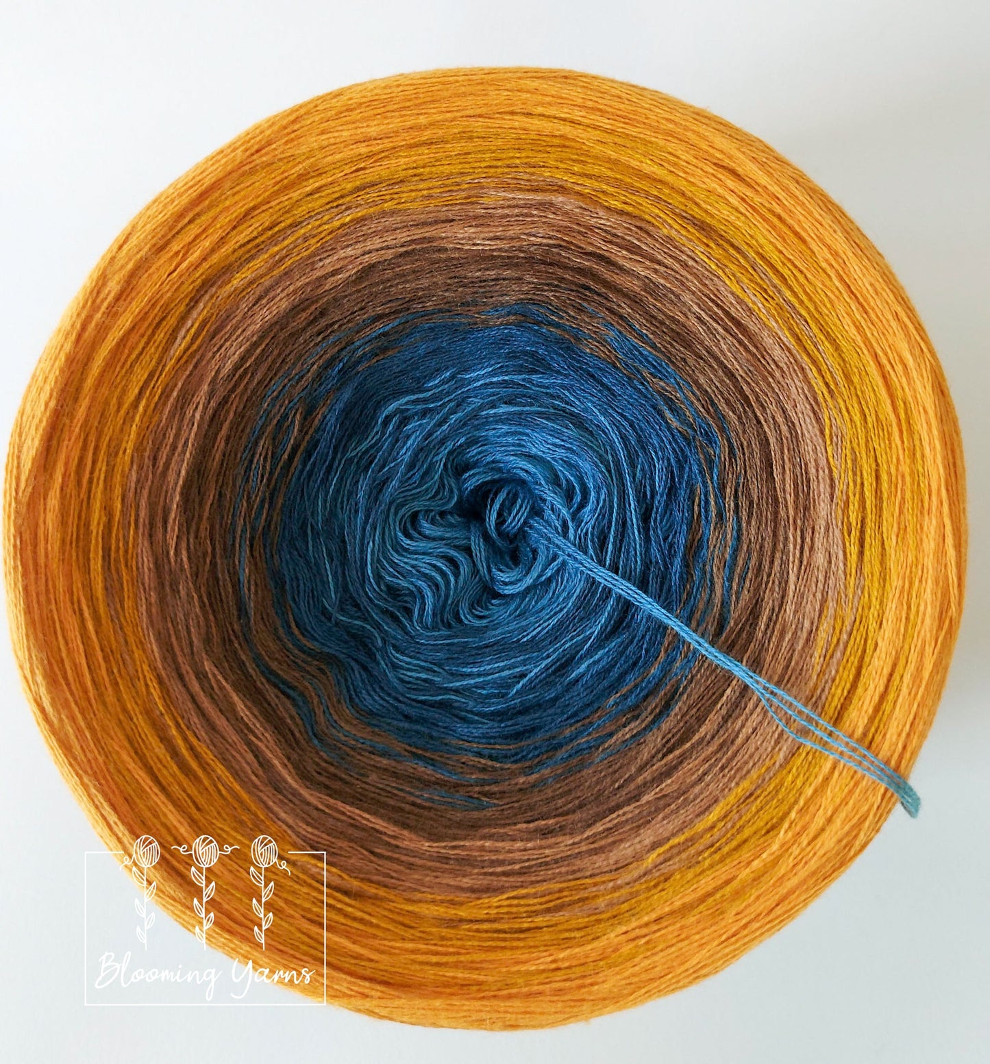 Gradient ombre yarn cake, colour combination C090