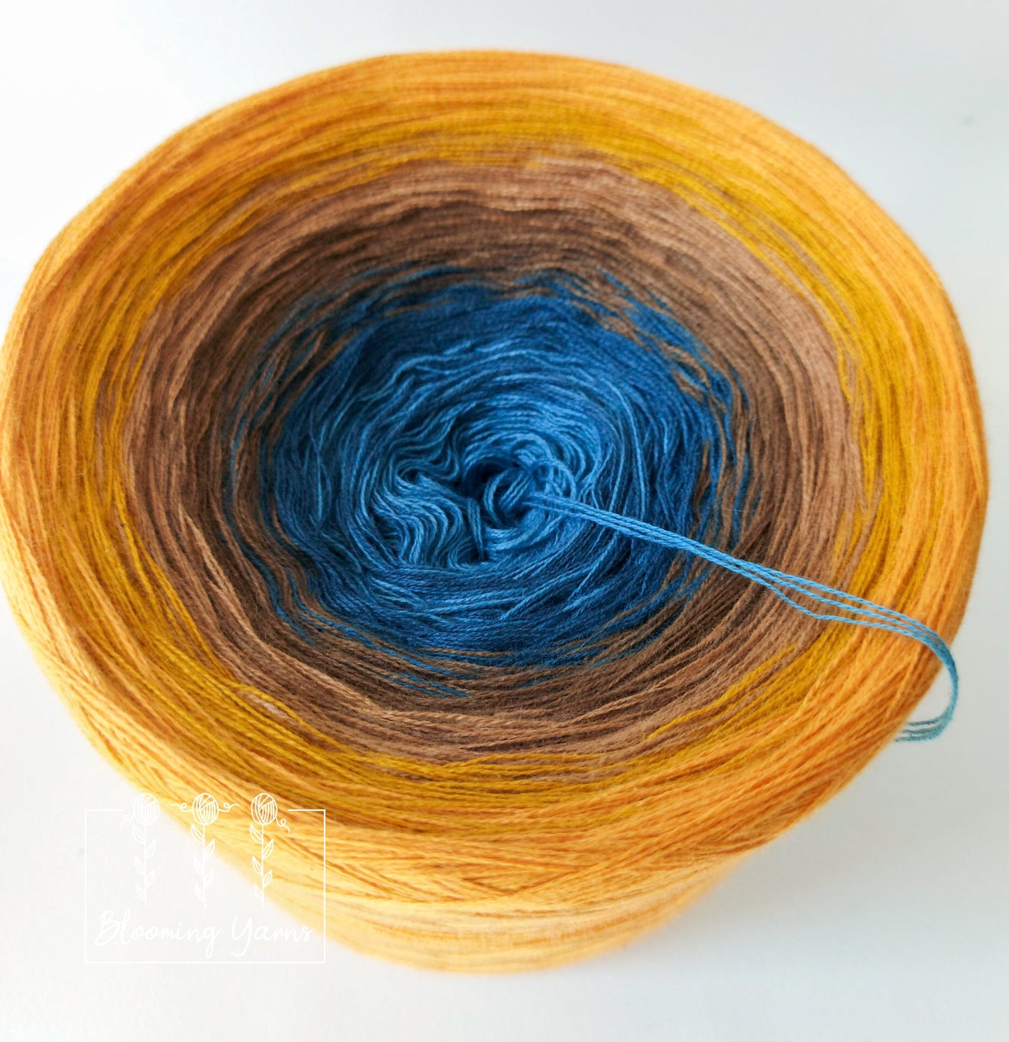 Gradient ombre yarn cake, colour combination C090