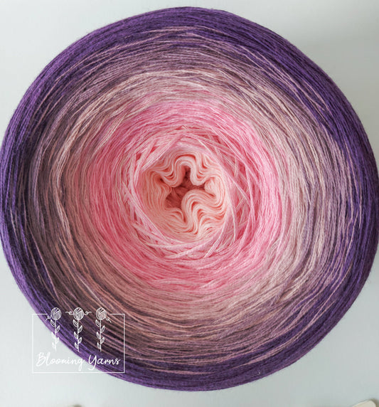 Gradient ombre yarn cake, colour combination C100