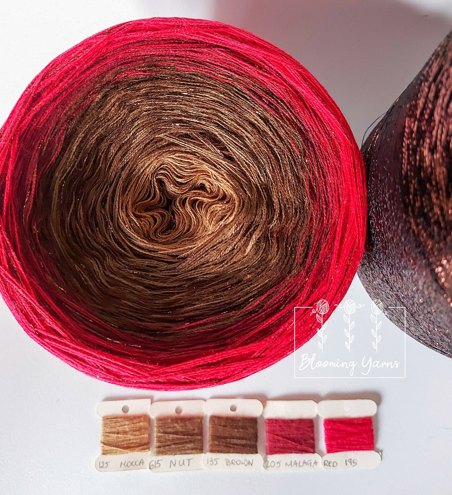 Gradient ombre yarn cake, colour combination C097