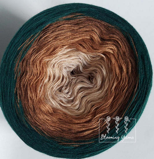 Gradient ombre yarn cake, colour combination C114