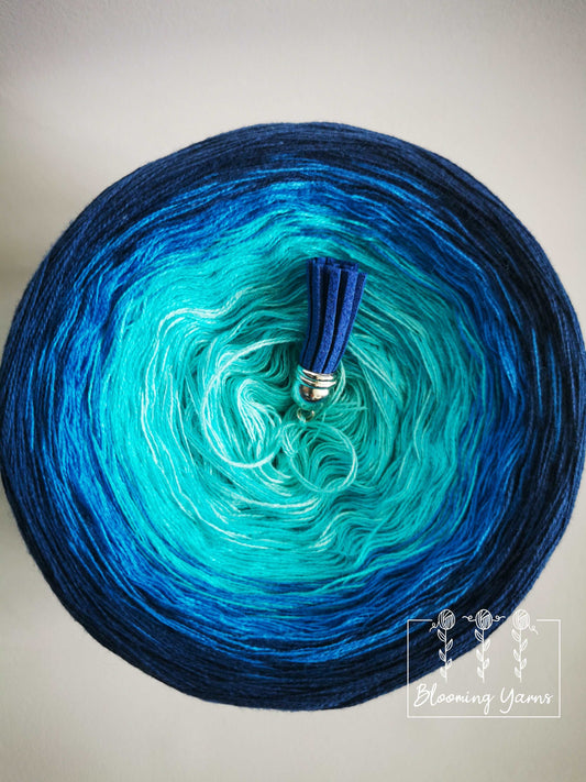 Gradient ombre yarn cake, colour combination C065