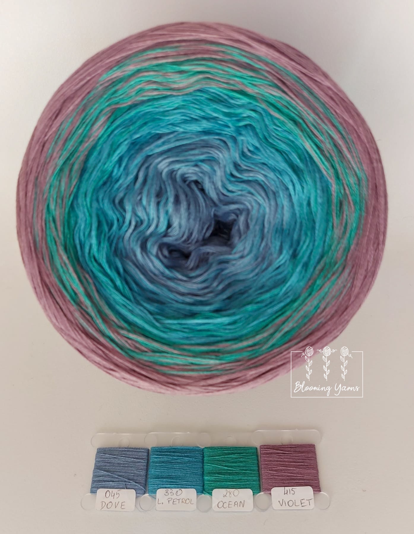 Gradient ombre yarn cake, colour combination C143