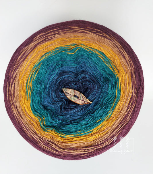 Gradient ombre yarn cake, colour combination C149
