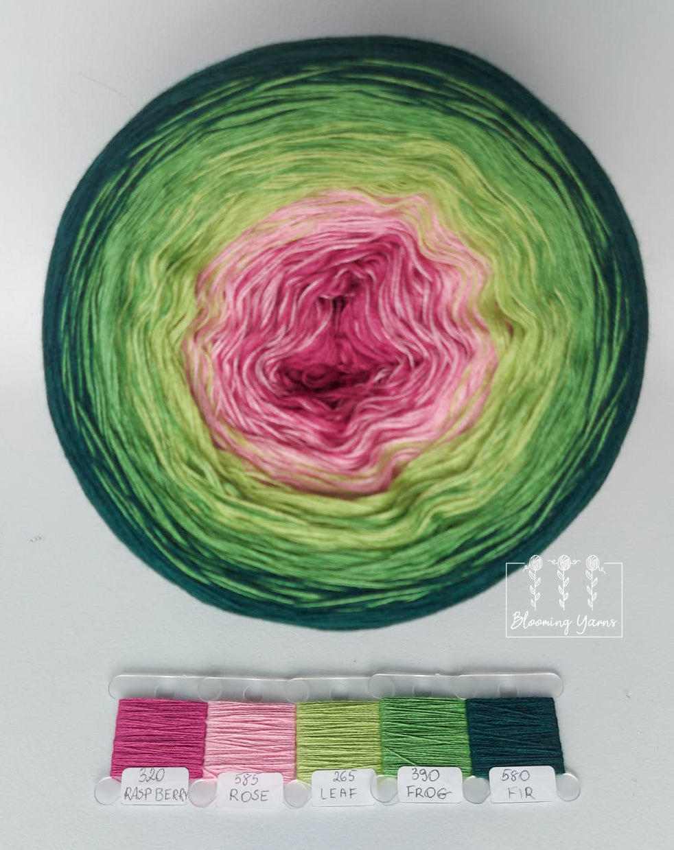 Gradient ombre yarn cake, colour combination C154 by Klaudia Kamieniorz