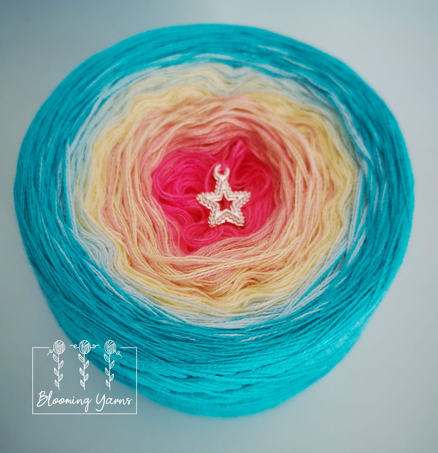 Gradient ombre yarn cake, colour combination C093