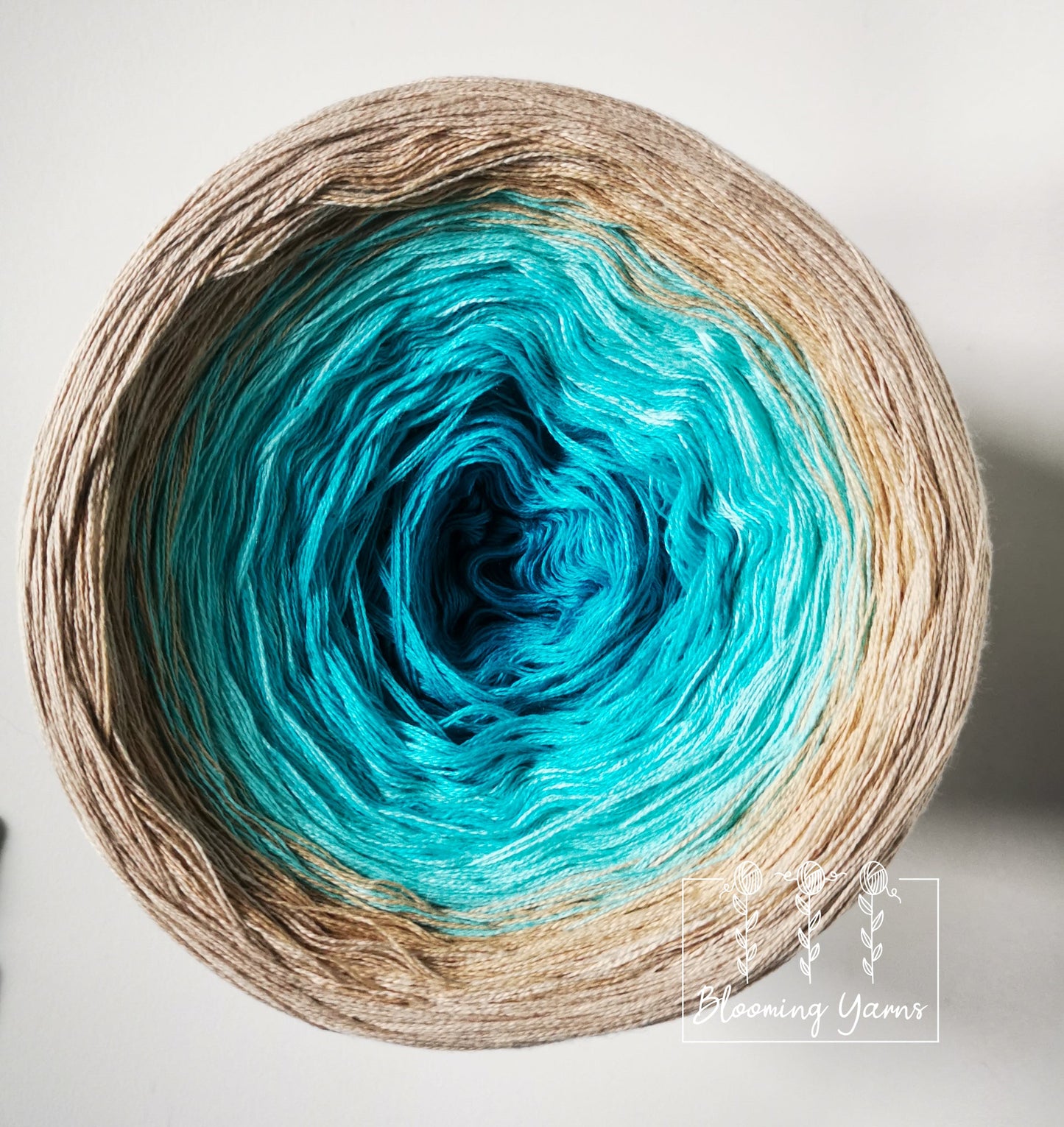 Gradient ombre yarn cake, colour combination C096