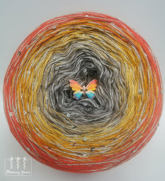 Gradient ombre yarn cake, colour combination C157