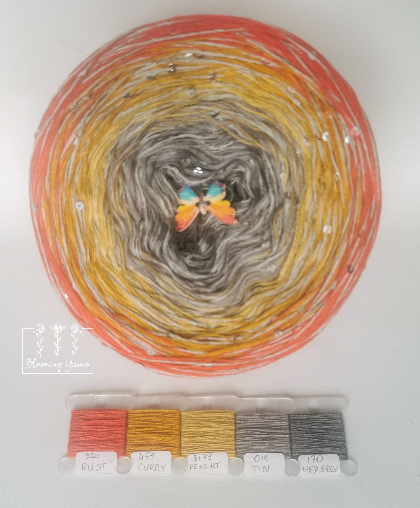 Gradient ombre yarn cake, colour combination C157