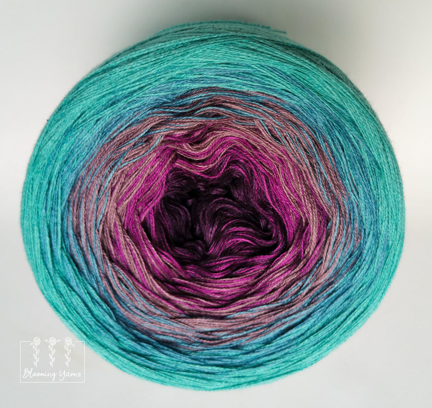 Gradient ombre yarn cake, colour combination C163 by Maggie Raczkowska