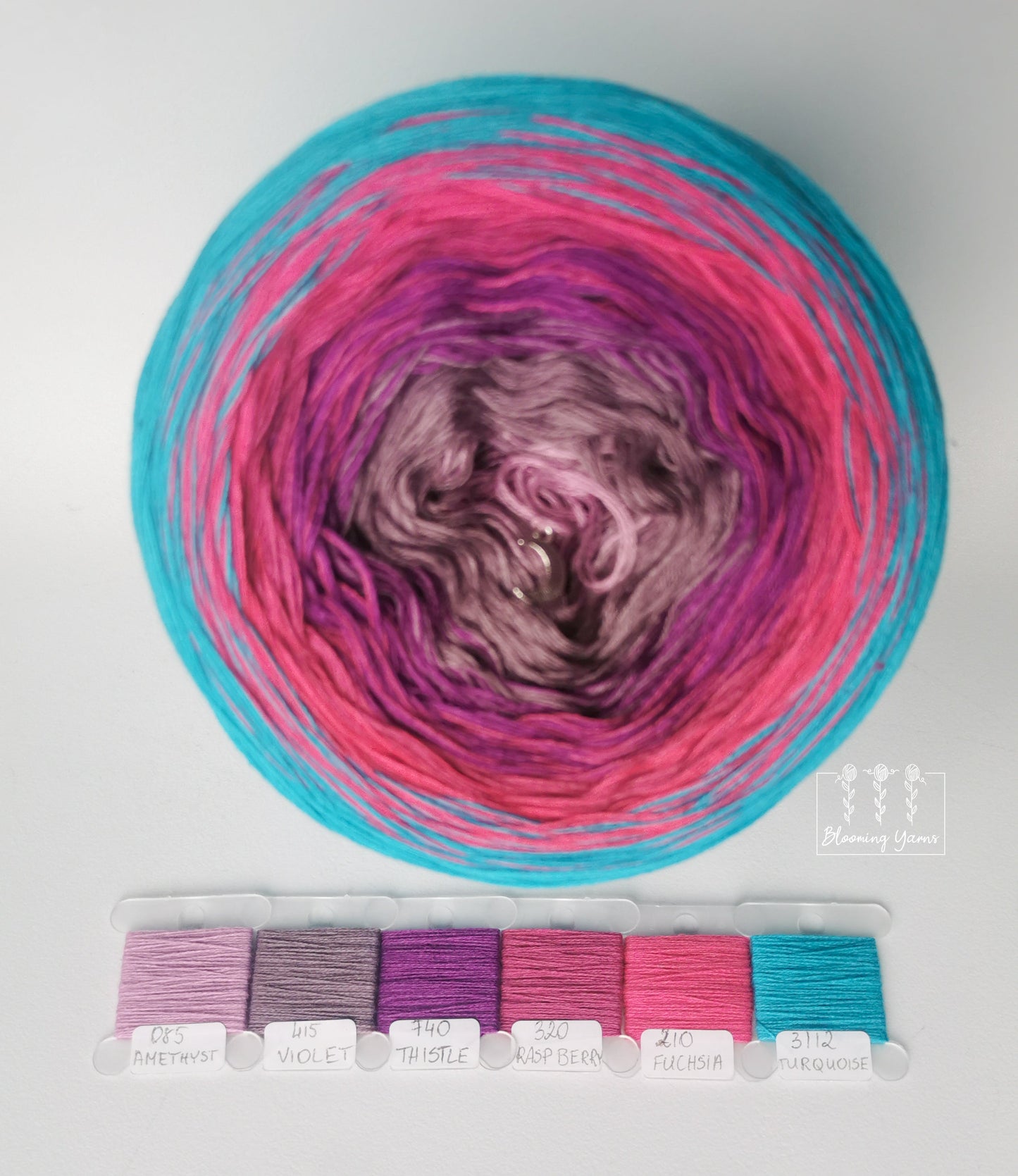 Gradient ombre yarn cake, colour combination C169