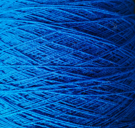 wool/nylon blend yarn in blue "cobalt"