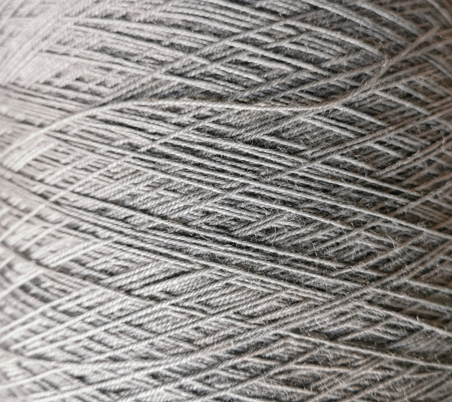 wool/nylon blend yarn in grey