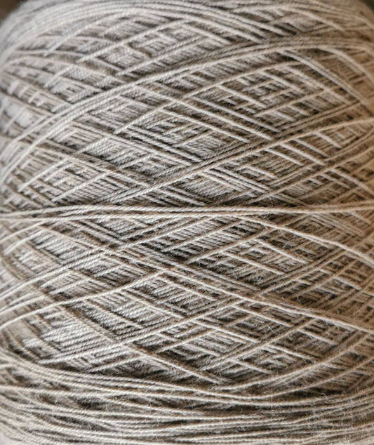 wool/nylon blend yarn in grey beige
