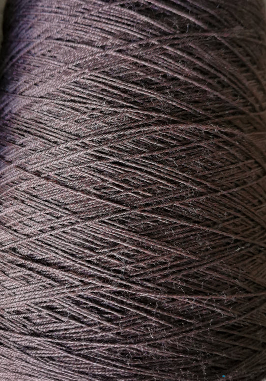 wool/nylon blend yarn in chocolate brown