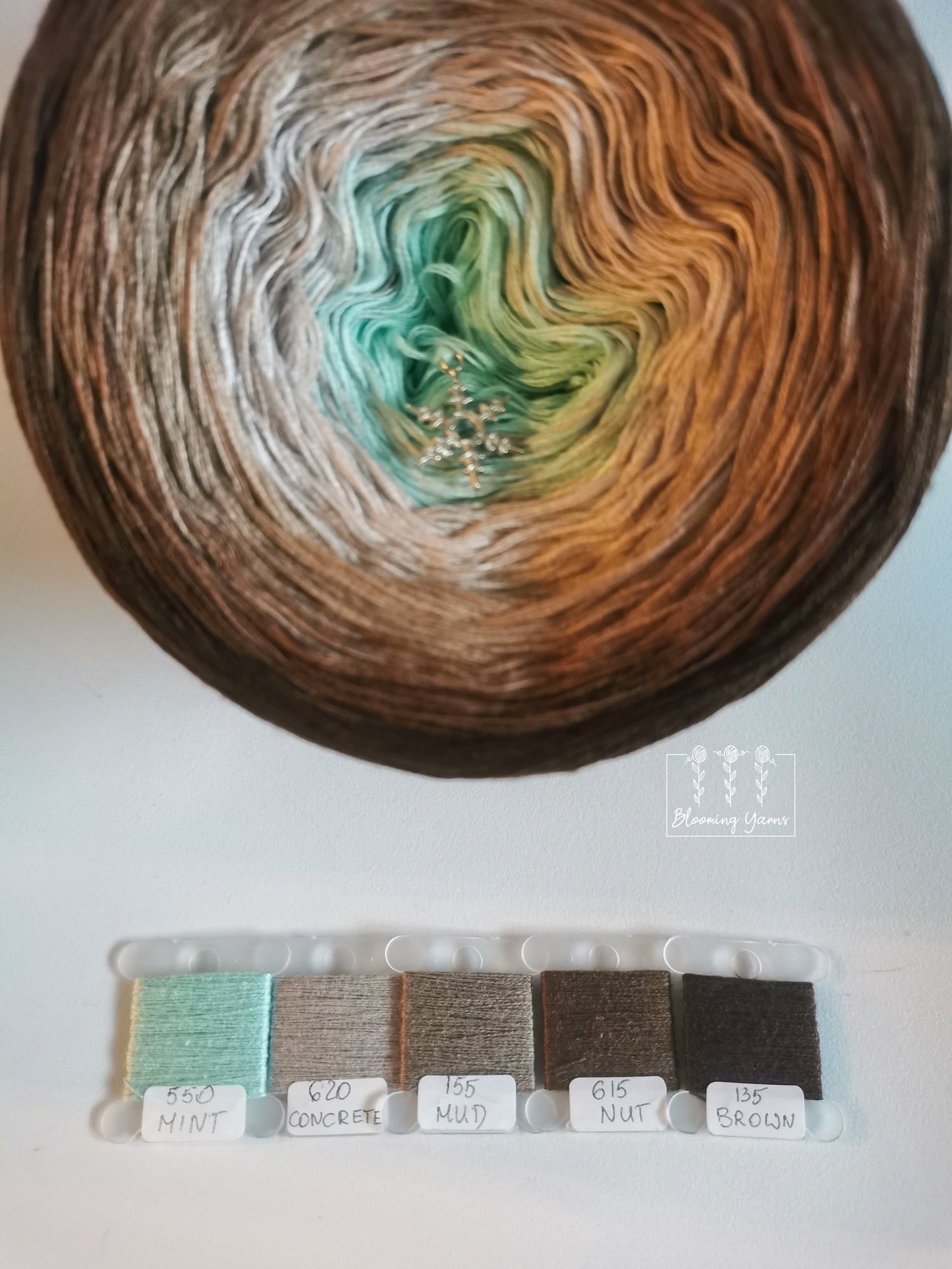 Gradient ombre yarn cake, colour combination C175