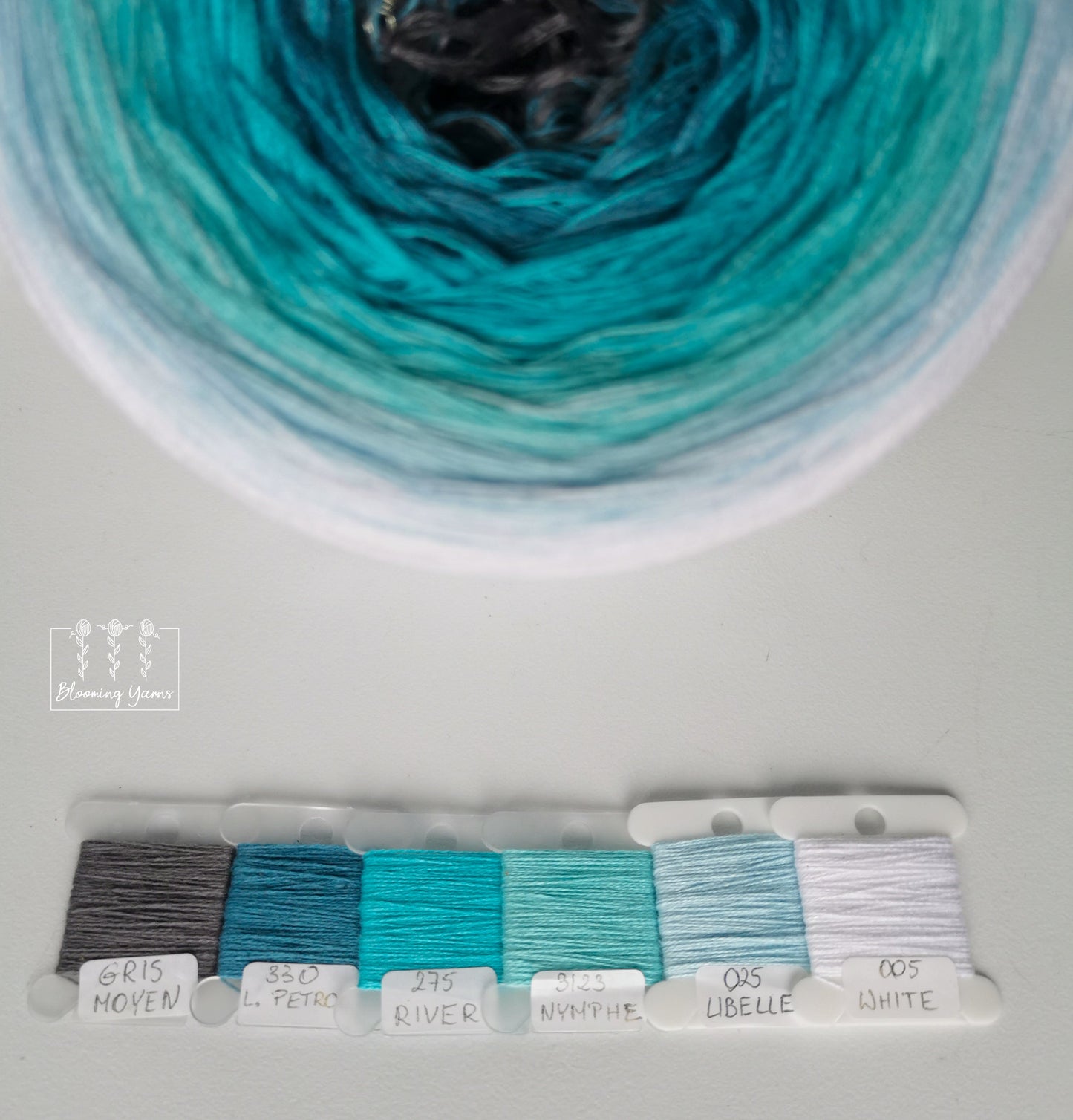 Gradient ombre yarn cake, colour combination C194