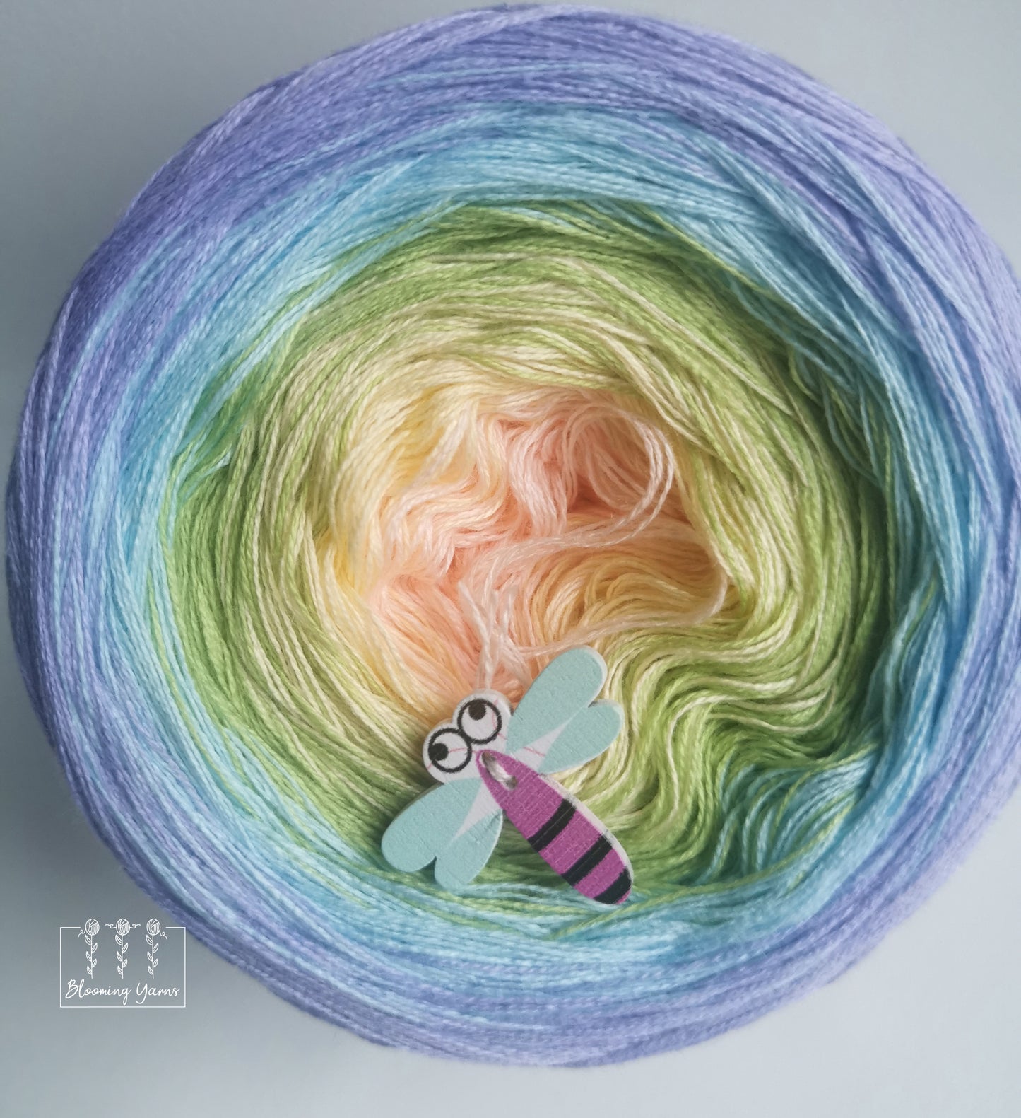 Gradient ombre yarn cake, spring colour combination C205 by Klaudia