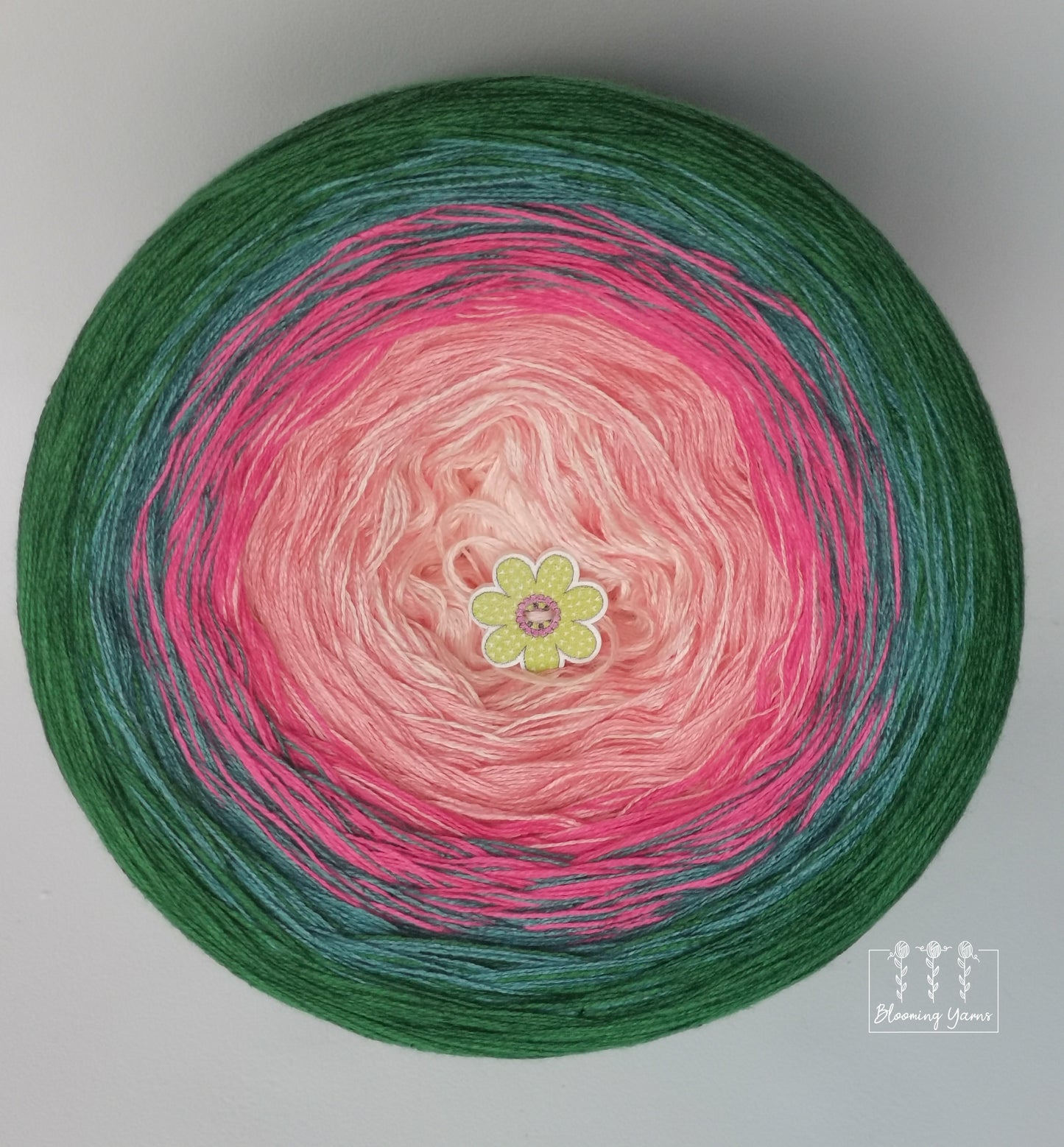 Gradient ombre yarn cake, spring colour combination C208 by Justyna